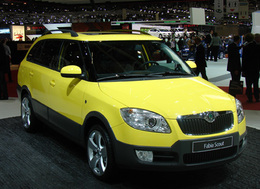 Skoda Fabia Scout en direct de Genève : Fabia off road