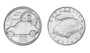 Fiat dévoile une pièce de 5 € à l'effigie de la 500