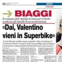 Moto GP: Biaggi réclame Rossi et Capirossi en Superbike