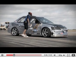 Texas Mile : la Lancer Evo VIII d’AMS était la plus rapide du monde... avant de prendre feu