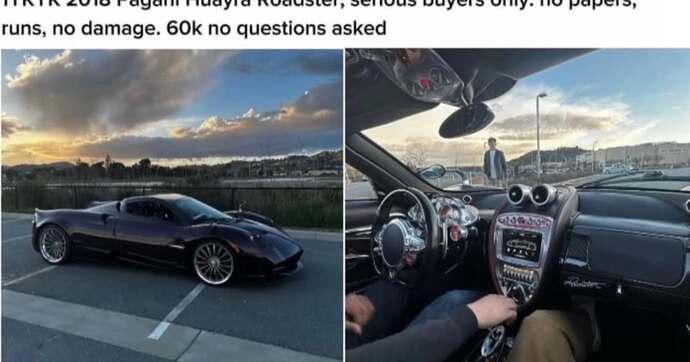 60 000 euros la Pagani ? Oui, mais c’est une striker car
