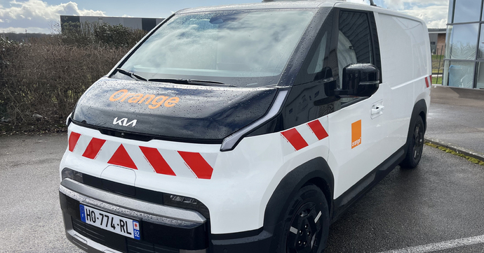 Le nouveau Kia PV5 Cargo en passe d’intégrer la flotte du groupe de télécom Orange