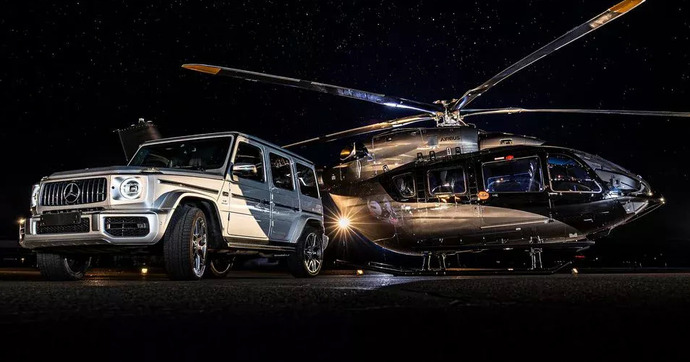 Oui, il est possible de glisser un intérieur Mercedes dans un hélicoptère