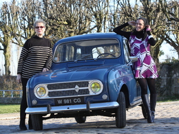 Nos drôles de dames testent la Renault 4L