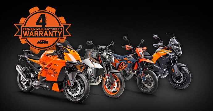 KTM étend la garantie de toutes ses motos homologuées pour la route