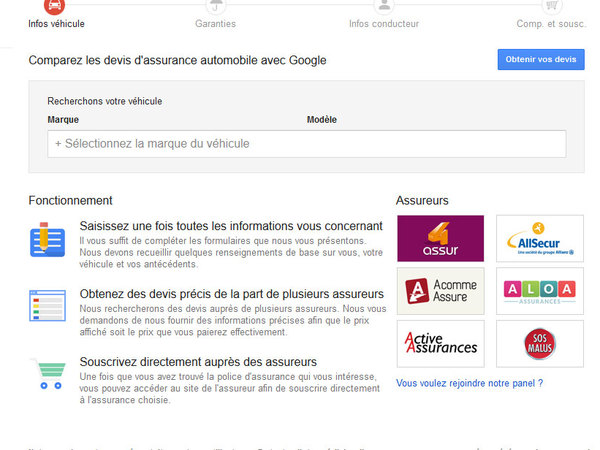 Google lance son comparateur d'assurances