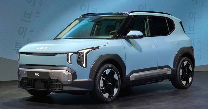 Disponible à moins de 20 000 € et très bien équipé, le Kia EV2 a de quoi faire peur à la Renault 4