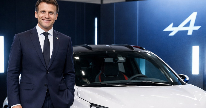 Pour répondre à Trump, Macron choisit l’Alpine A290 électrique comme fierté française automobile plutôt que les DS