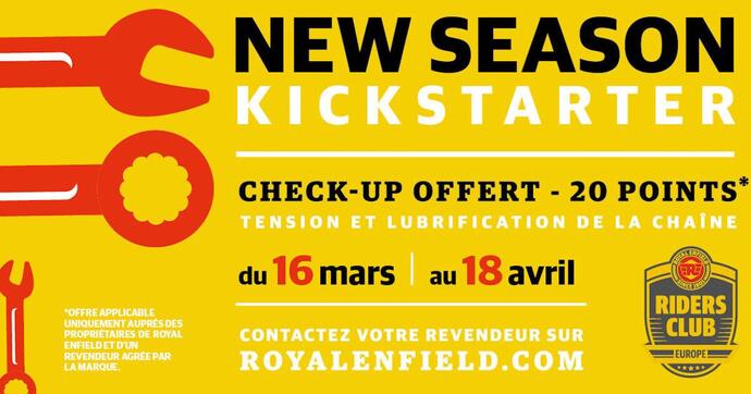 Royal Enfield offre un check-up gratuit avant la reprise de la saison moto