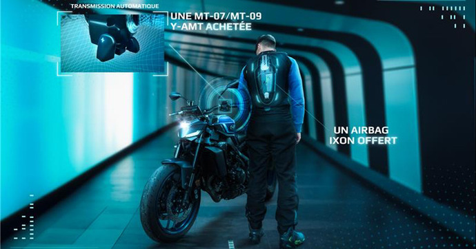 Un airbag offert pour tout achat d’une Yamaha MT-07 ou MT-09 Y-AMT !