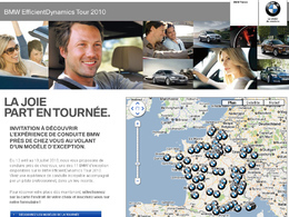 BMW vous propose de participer à son EfficientDynamics Tour 2010