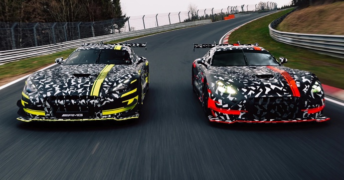 La nouvelle AMG GT Black Series est si extrême qu'on a du mal à la différencier de sa version de course