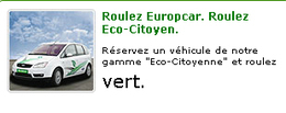 Europcar vous propose sa gamme "Eco-Citoyenne"