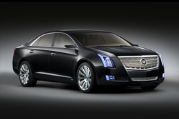 Gros plan sur le nouveau Concept hybride rechargeable Cadillac XTS Platinum