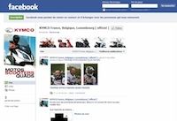 Kymco : création d'une page sur Facebook