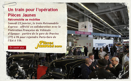 Salon Rétromobile 2010/Opération Pièces Jaunes : prenez le train Retromobile Express pour la bonne cause !