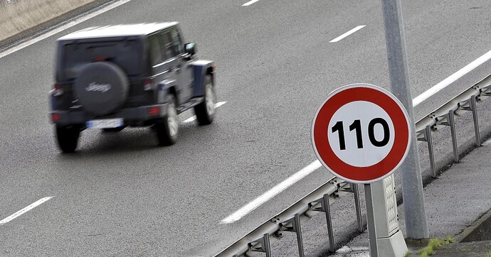 Le gouvernement va réduire la limitation de vitesse sur autoroute à 110 km/h dès samedi prochain