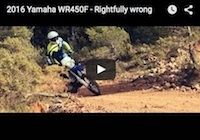 La Yamaha WR450F 2016... en vidéo