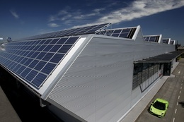 L'usine Lamborghini de Sant'Agata dotée de panneaux solaires