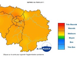 La pollution aux particules est particulièrement élevée actuellement en Ile de France