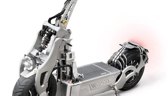 WEPED propose une trottinette électrique qui file à plus de 150 km/h