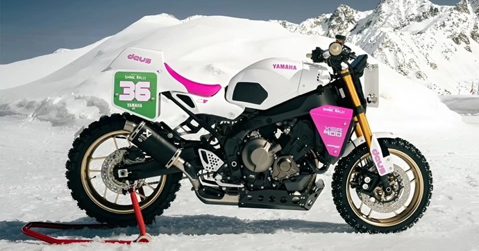 Quand Deus Ex Machina réinvente la Yamaha XSR900 en version flat-track des neiges