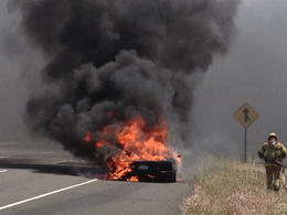 Une Lamborghini Aventador fait chauffer la gomme ...