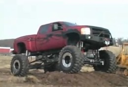La vidéo qui prouve qu'un big foot du Sema Show ne doit pas faire autre chose que des salons...