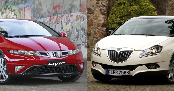 Honda Civic 1.8 ou Lancia Delta T-Jet ? Le duel inattendu entre deux voitures qui ne ressemblent à aucune autre.