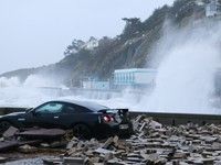 Une Nissan GT-R abandonnée au cœur de la tempête Eleanor - Automag.fr