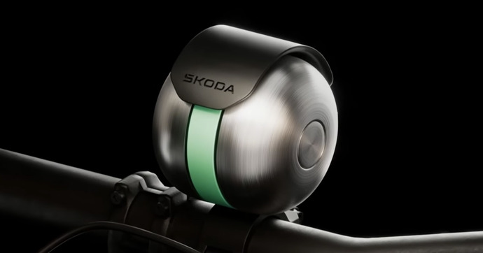 Skoda dévoile une clochette à vélo