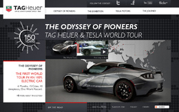 Un tour du monde en Roadster Tesla TAG Heuer électrique !