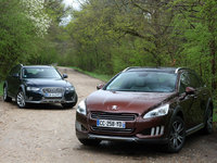 Peugeot 508 RXH vs Audi A4 Allroad : terrain glissant