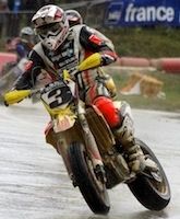 Supermotard championnat de France 2011, Alpe d’Huez: interview de Stéphane Blot.