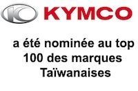 Kymco déboule dans le top 100 des marques Taïwanaises.
