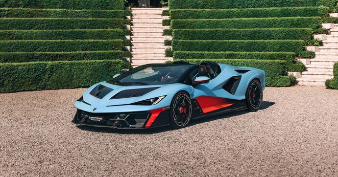 S’il se met à pleuvoir, la Lamborghini Fenomeno Roadster ne vous protègera pas