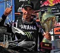 Motocross mondial : St Jean d'Angély, MX 1, David Philippaerts honneur au vainqueur