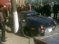 Car Crash : un Spyker C8 Spyder chiffonné en Chine
