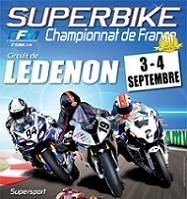 Le championnat de France SBK à Ledenon les 3 et 4 septembre