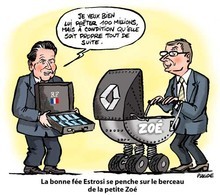 Le dessin du jour par Placide - Quand Renault prête 100 millions d'Euros à la petite Zoé !