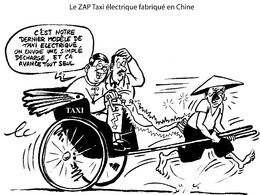 Le dessin du jour – ZAP Taxi en surtension