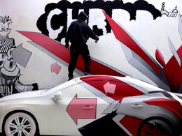 La Volvo S60 décorée par 10 artistes de rue