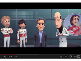 Alain Prost vu par la série Tooned de McLaren