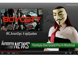 Anonymous menace le Grand Prix F1 du Canada