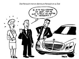Le dessin du jour – Mise en demeure de Renault par Zoé…Renault