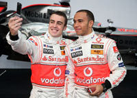 F1: Hamilton et Alonso font la paix...forcée.