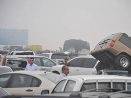 Dubaï : un carambolage de 2km et 127 voitures !