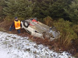 WRC Grande-Bretagne : Loeb se fait un toit ... en reco !