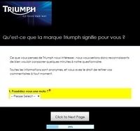 Donnez votre avis sur la marque Triumph en quelques clics