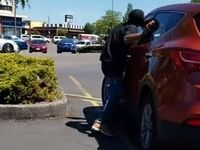 Drogué, il tente de manger un Hyundai Santa Fe